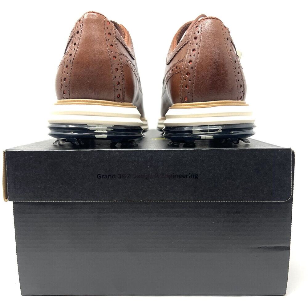Cole Haan Original Grand Tour Oxford Golf Shoes Wing Tips Mens Size 10.5 C36898 - Picture 7 of 14